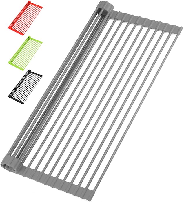 Zulay Kitchen Roll-Up Dish Drying Rack