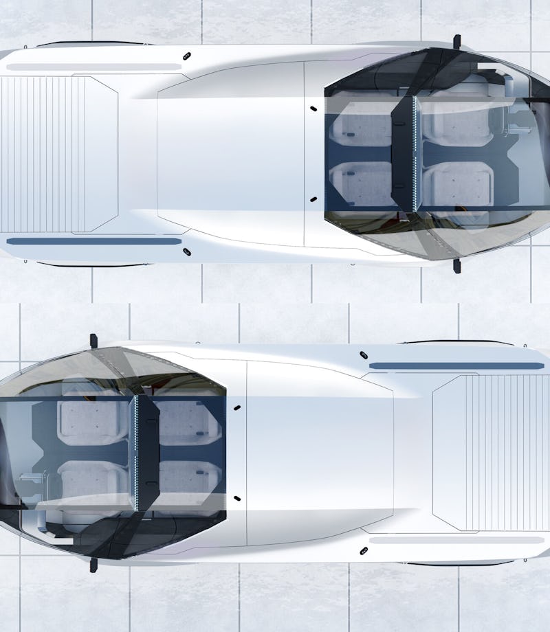 This all-terrain truck concept looks like a Tesla Cybertruck destined for Mars.