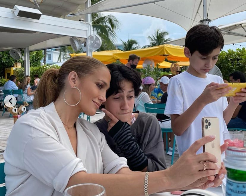 Jennifer Lopez is the mom to two kids with ex-husband, Marc Anthony.