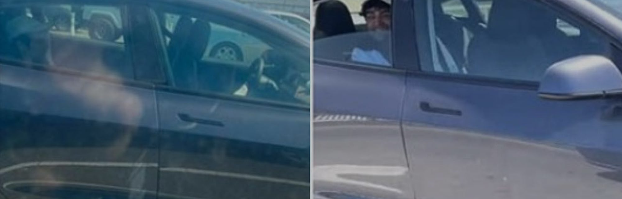 A Tesla driver in California is under police investigation for driving his car from the back seat.
