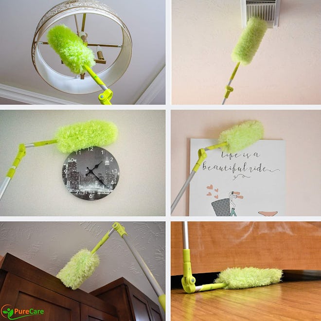 Pure Care Microfiber Feather Duster with Extension Pole