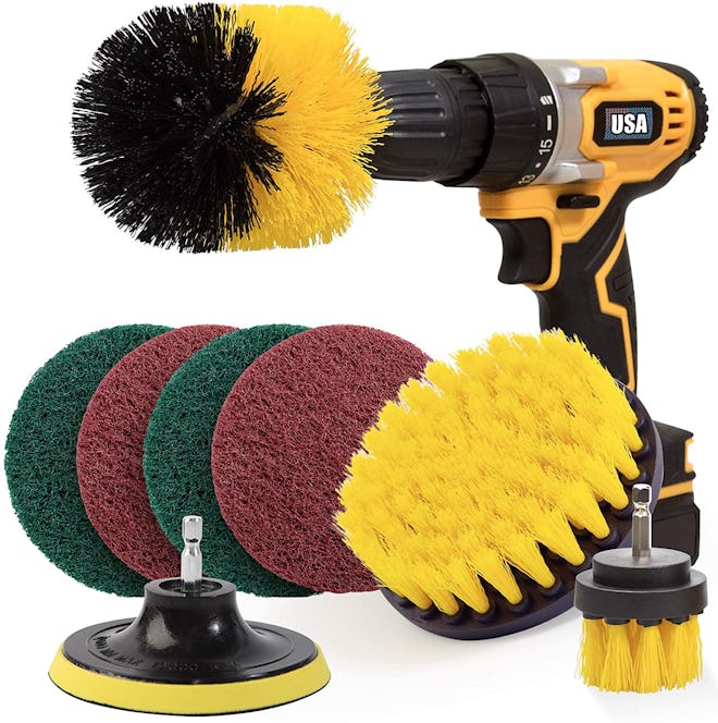 Holikme Drill Brush Attachment Set (8 Pieces)