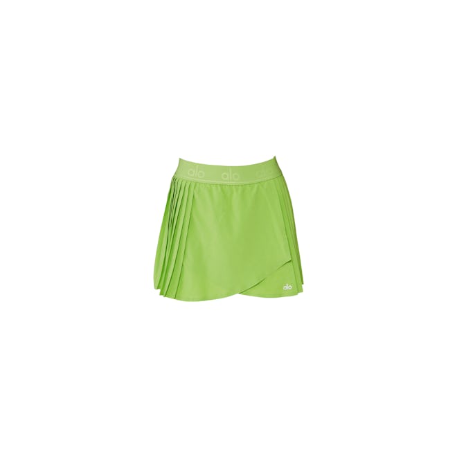 Aces Tennis Skirt in Green Apple