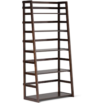 SIMPLIHOME Solid Wood Ladder Bookcase
