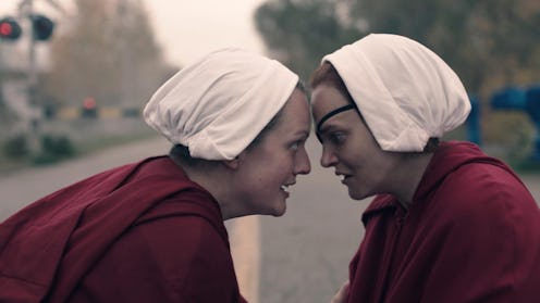 Elisabeth Moss and Madeline Brewer as June and Janine in The Handmaids Tale Season 4 via Hulu Press ...