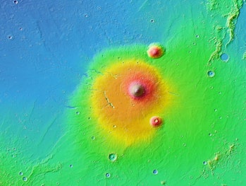 elyssium volcano on mars nasa