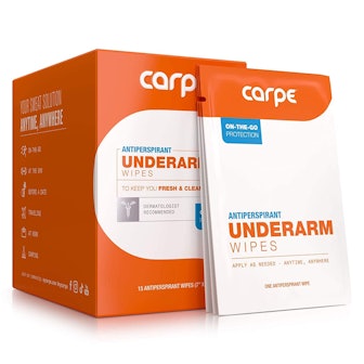 Carpe Antiperspirant Underarm Wipes (15 Count)
