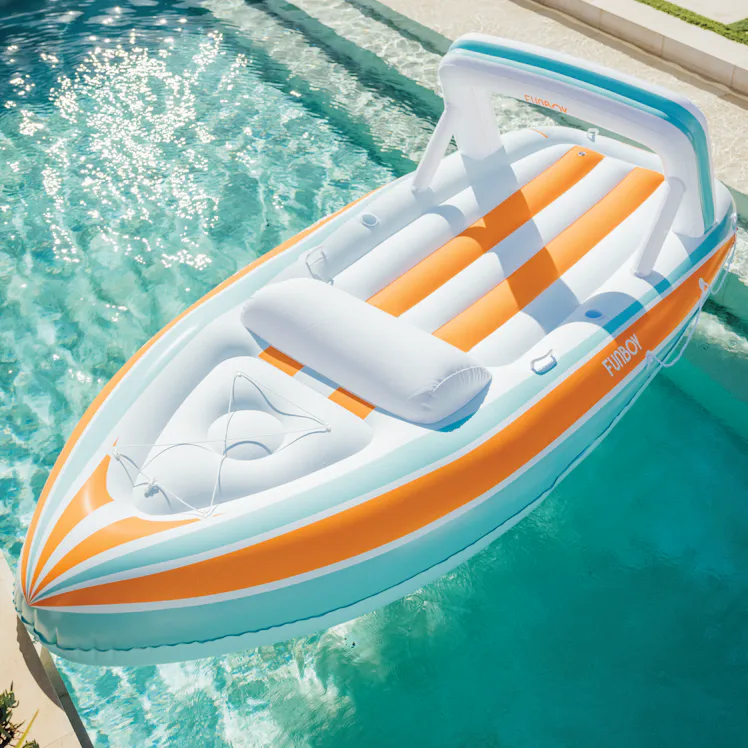 Mega Pool Float Shell FUNBOY's Mega Yacht Pool Float Majorly Upgrades This Super Popular Design