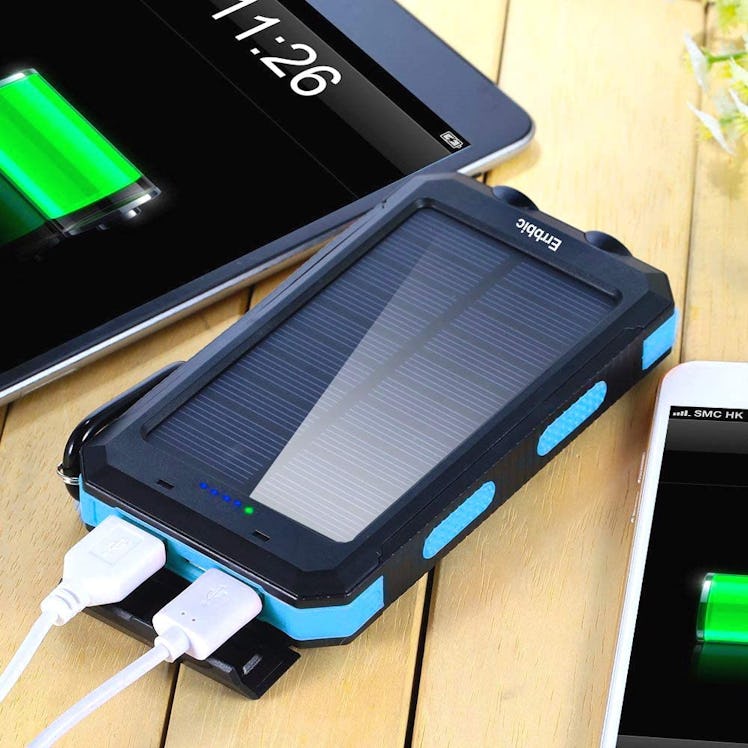 ERRBBIC Solar Power Bank Portable Charger