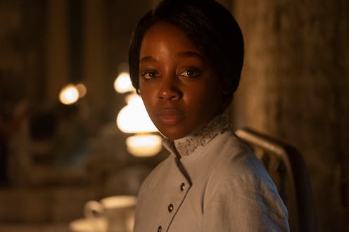 Thuso Mbedu as Cora in 'Underground Railroad' via the Amazon press site.