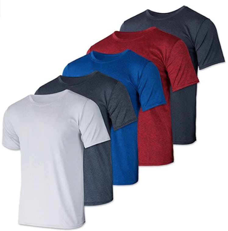 Real Essentials Dry-Fit T-Shirts (5-Pack)
