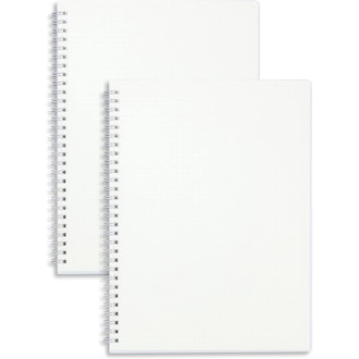 Miliko Transparent Square-Grid Spiral Notebook (2-Pack)