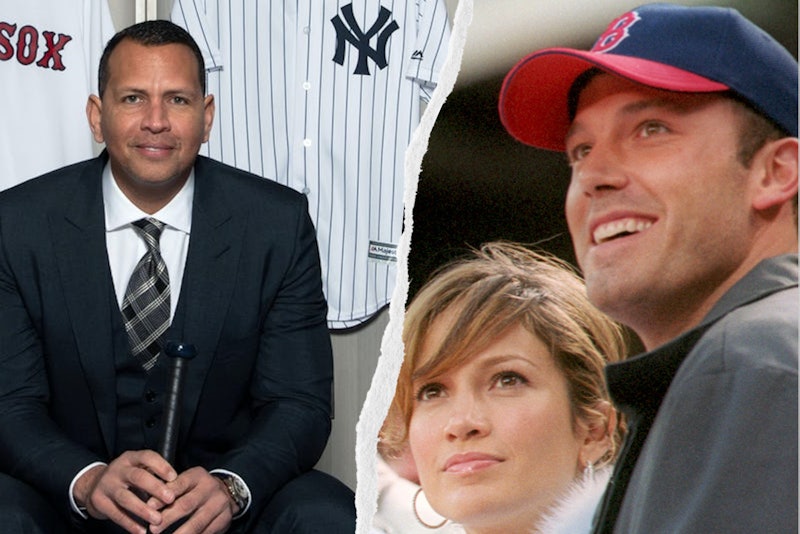 Alex Rodriguez, Jennifer Lopez, and Ben Affleck