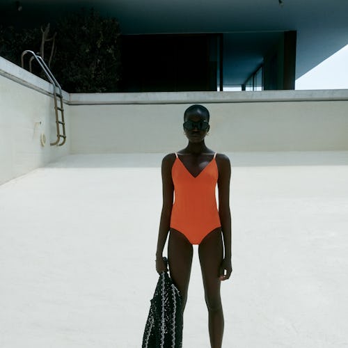 Contemporary high-street brand COS launches its new Summer swimwear collection, which is full of neu...