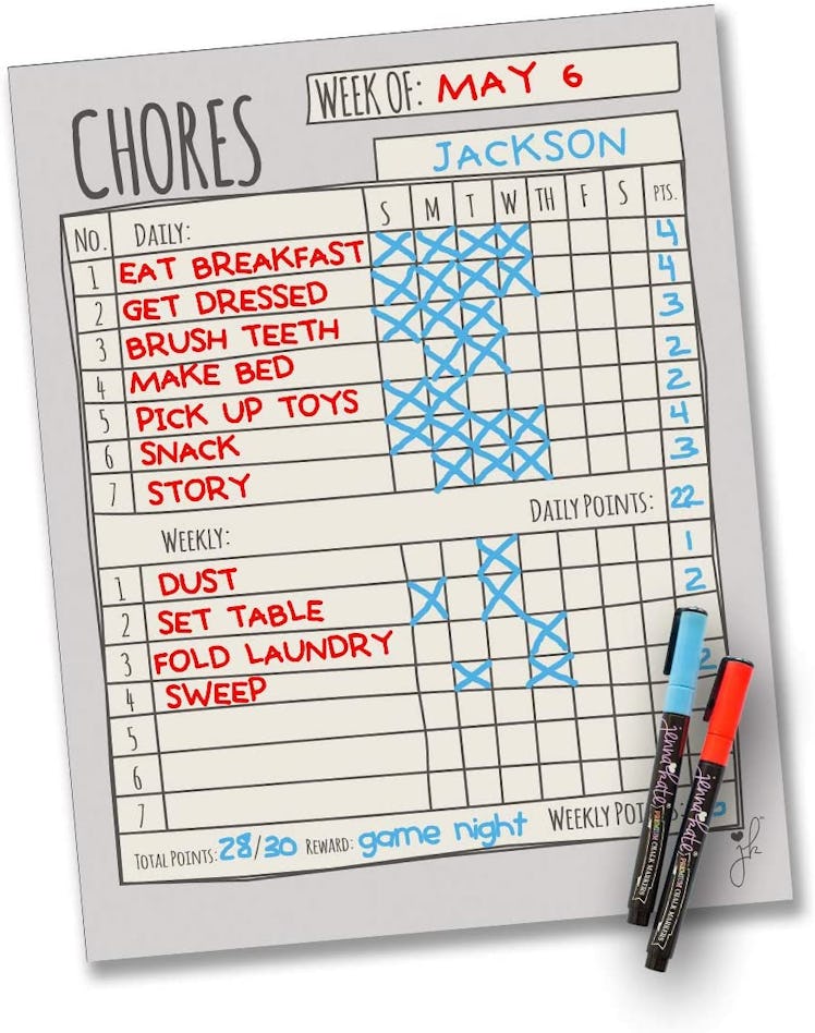 Jennakate Magnetic Chore Chart