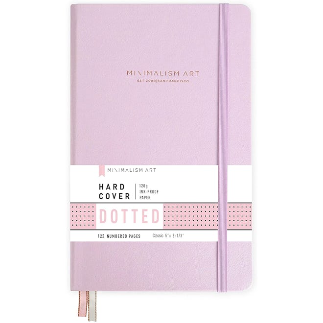 Minimalism Art Hardcover Dotted Notebook