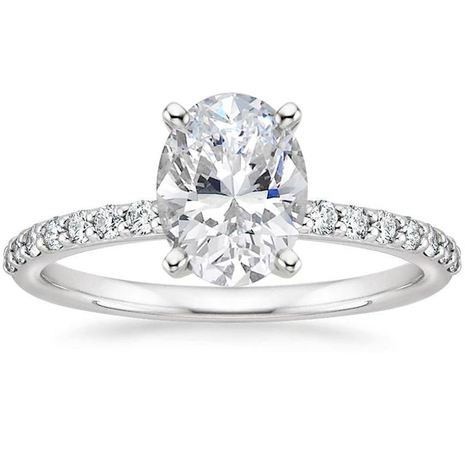 Petite Shared Prong Diamond Engagement Ring (Price Upon Request)