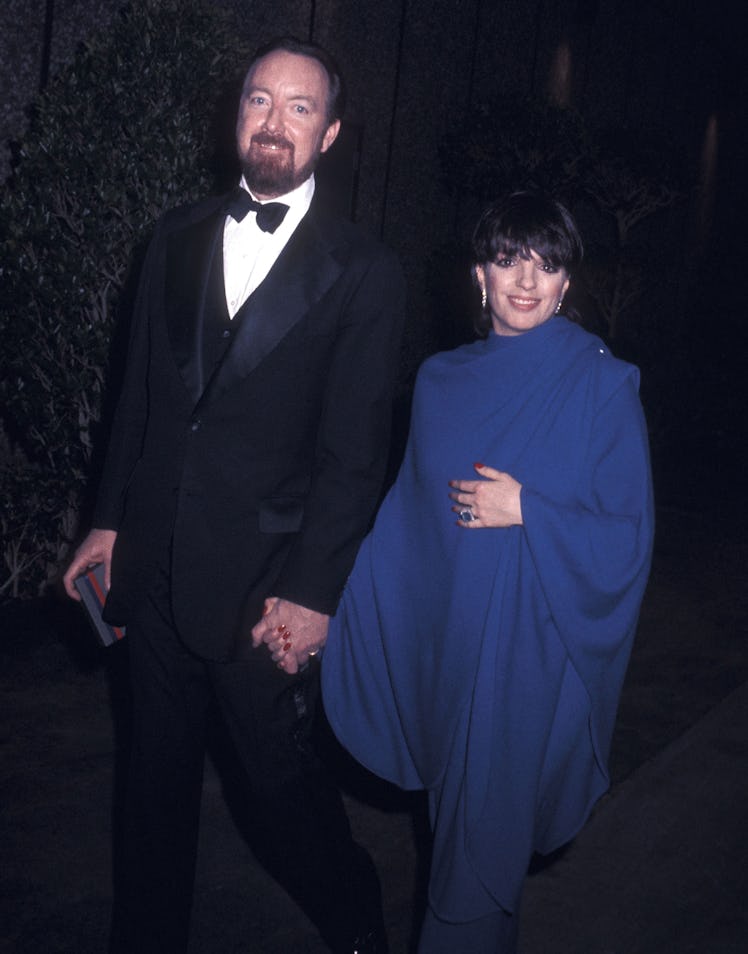 Jack Haley Jr in a black tux, Liza in a blue ensemble