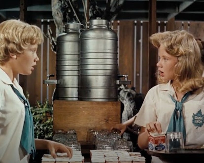a still from the parent trap movie, hayley mills