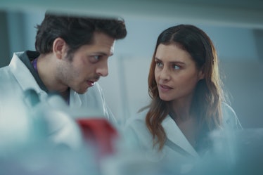 Dimitri Leonidas and Hannah Ware in The One.