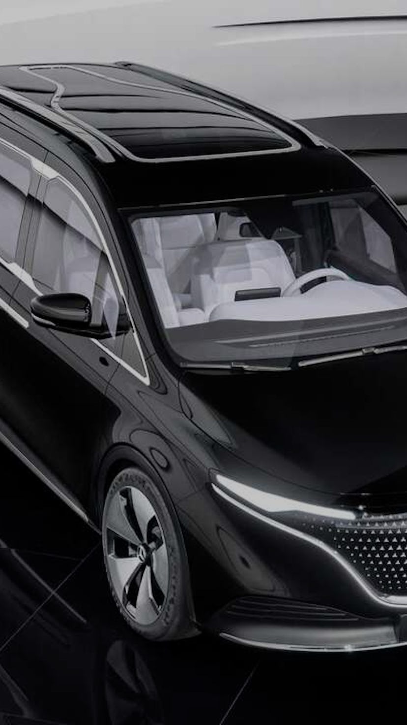 Mercedes-Benz EQT all-electric concept van.