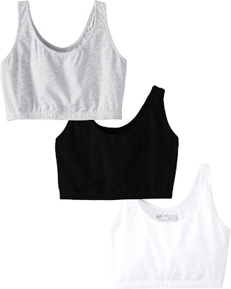 Fruit of The Loom Built-Up Sports Bra (3-Pack)