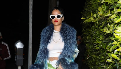 LOS ANGELES, CA - MAY 6: Rihanna is seen arriving at Giorgio Baldi restaurant on May 6, 2021 in Los ...