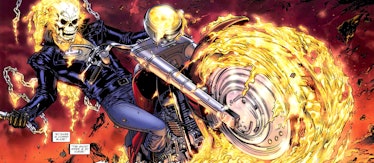 Johnny Blaze as the Ghost Rider in Marvel Comics