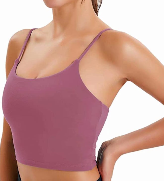 FAHZON Longline Sleeveless Sports Bra