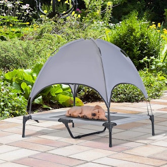 PawHut Elevated Portable Pet Canopy