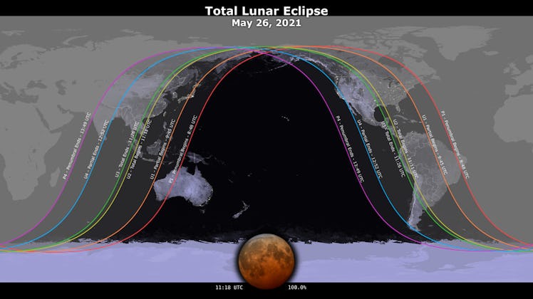 nasa visualization of lunar eclipse visibility
