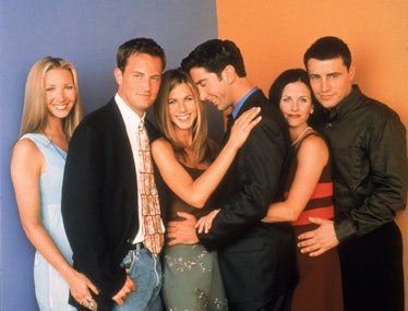 The cast of Friends in the 1990s. 