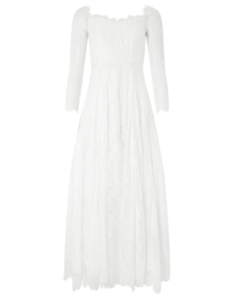 Cecily Bridal Bardot Lace Maxi Dress