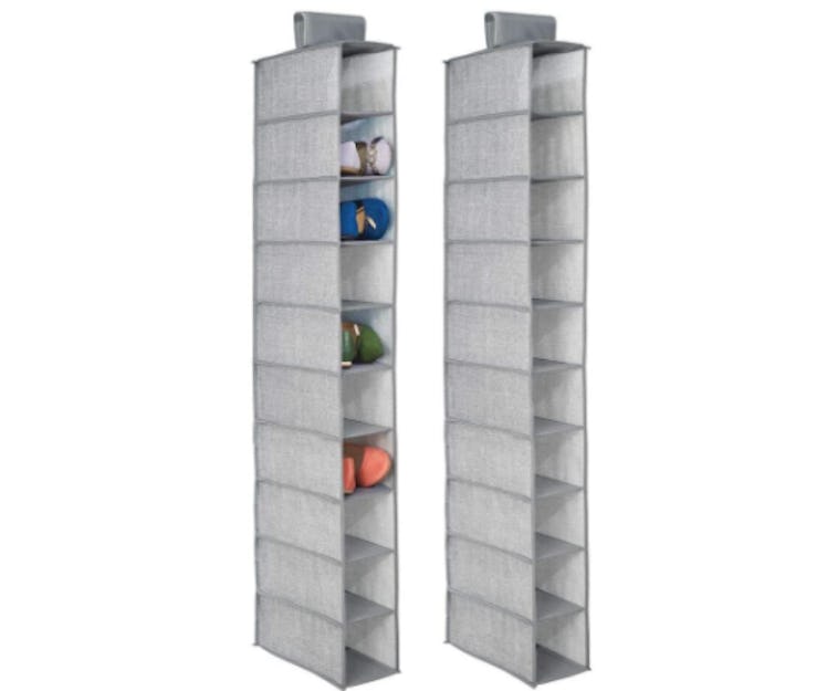 mDesign Soft Fabric Closet Organizer (2-Pack)