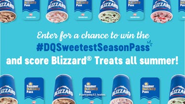 You can enter to win Dairy Queen's 2021 Sweetest Season Pass on social media. 