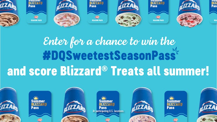 You can enter to win Dairy Queen's 2021 Sweetest Season Pass on social media. 