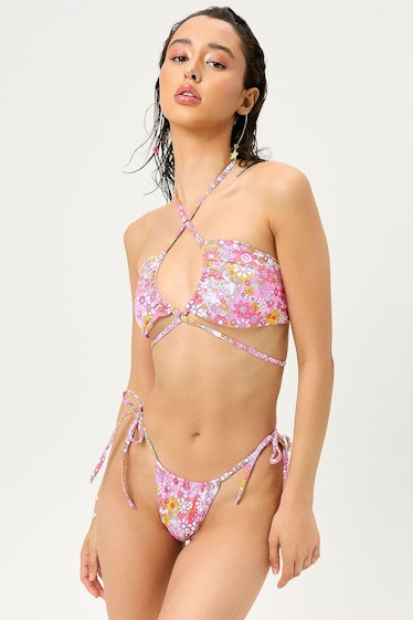 Malibu halter String Bikini Top