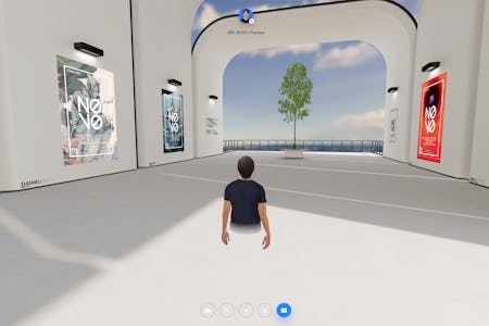 An NFT gallery in Spatial.