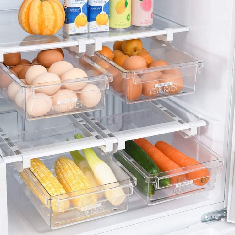 HapiLeap Fridge Drawer Organizer (2-Pack)