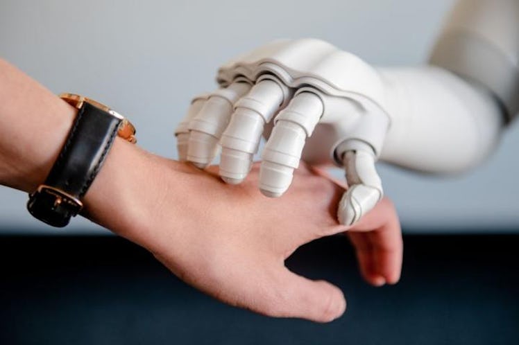 robot hand touch