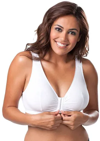 Leading Lady Cotton Front-Closure Leisure Bra