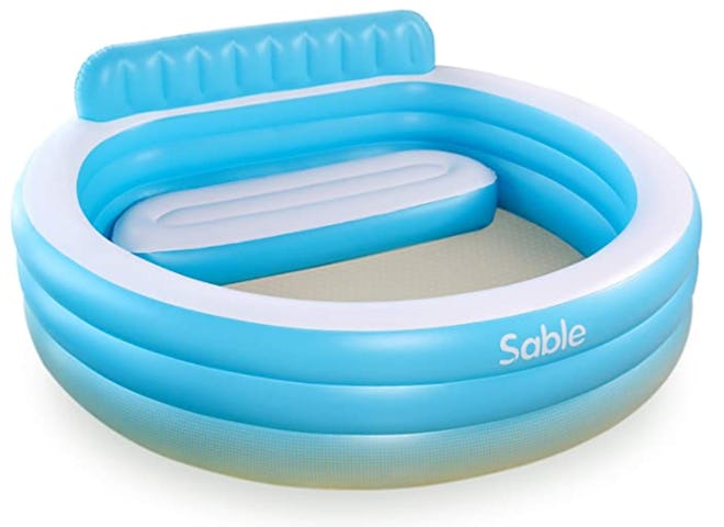 Sable Inflatable Pool with Back-rest and Built-in Bench