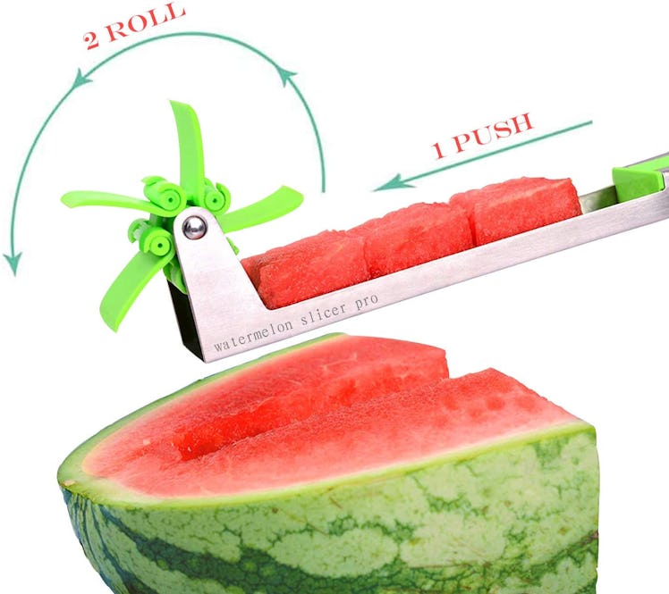 Watermelon Slicer Stainless Steel Windmill Watermelon Cutter