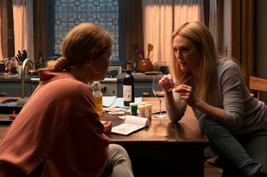 Amy Adams as Anna and Julianne Moore as Jane in The Woman in the Window.
