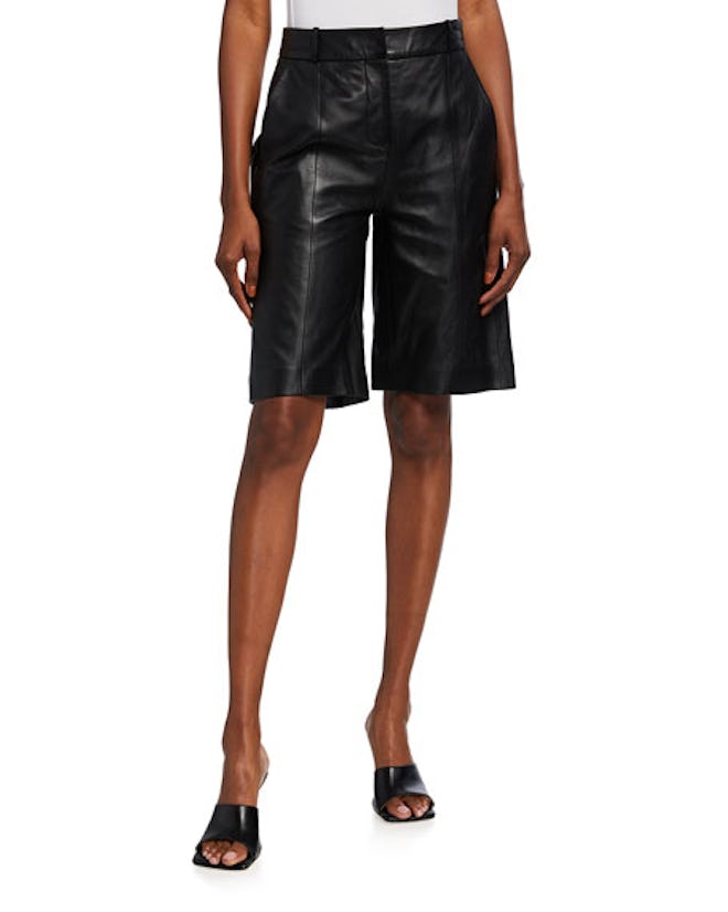 Kiltan Leather Bermuda Shorts