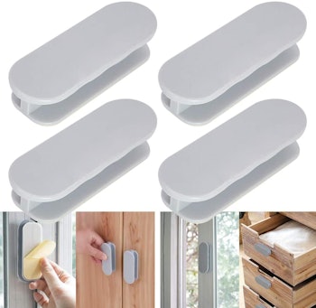 DailyTreasures Self-Stick Instant Cabinet Drawer Handles ( 4 Pieces) 