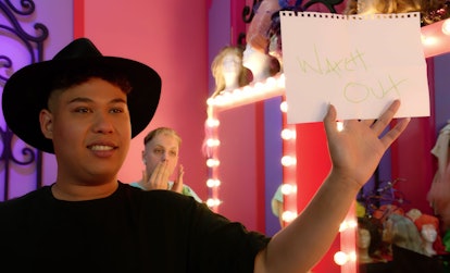 Coco Jumbo found a note saying "Watch out" on her station in 'Drag Race Down Under.'