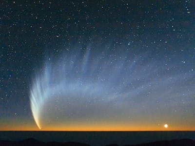 Comet tail at dusk 