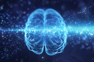 AI futuristic brain illustration