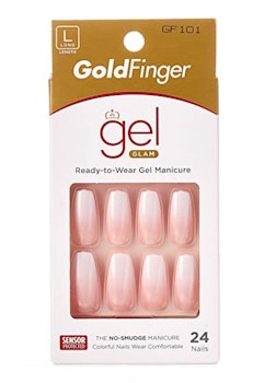 Gold Finger Press-On Nails (24 Pieces)